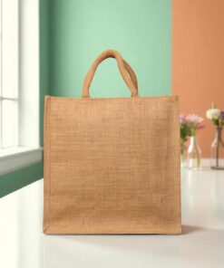UR 12"x12" Natural Jute Tote Bag