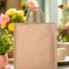 Plain juco bag with short rounded handles