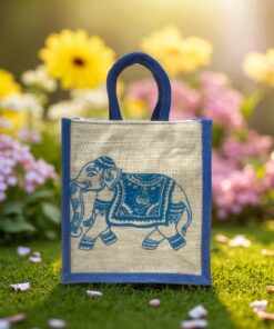 UR Royal Elephant Eco Jute Tote