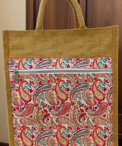 UR Golden Bloom Jute+Canvas Tote