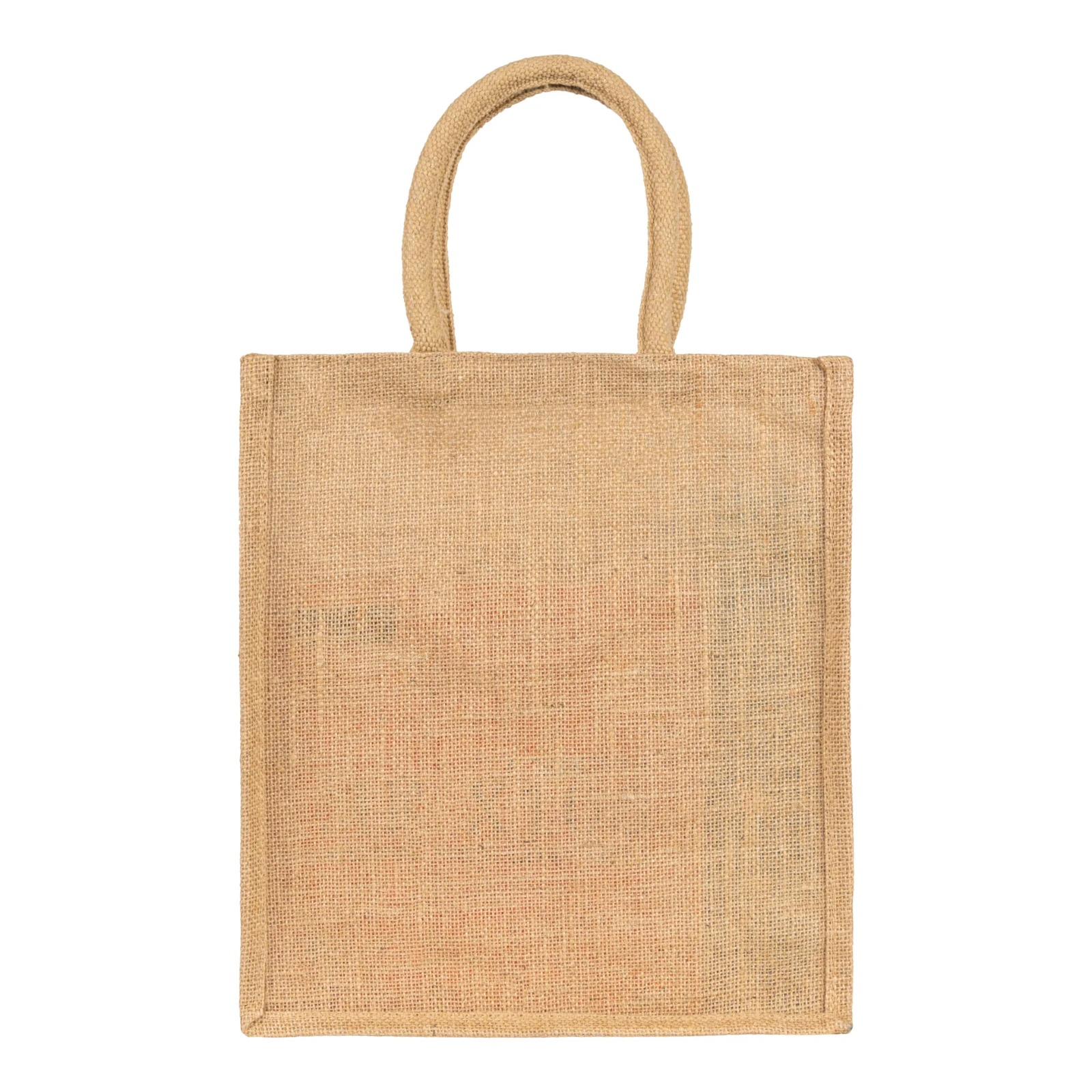 Tall 14"x12" jute tote bag with short sturdy handles by Urban Rivington